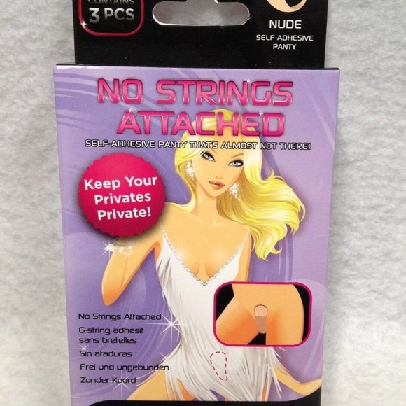 COPY - Hollywood Curves No Strings Nude Self Adhesive G-String Panties No Lines… - Picture 2 of 3